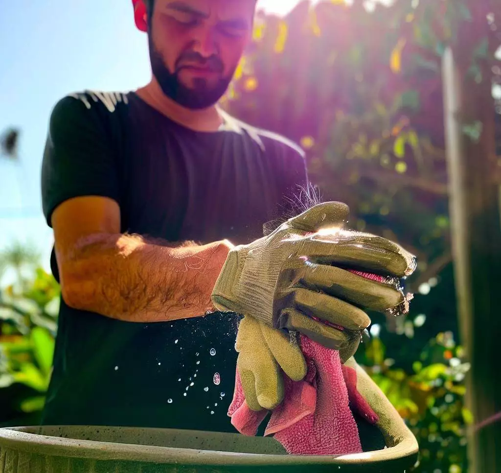 Hand Washing Gardening Gloves